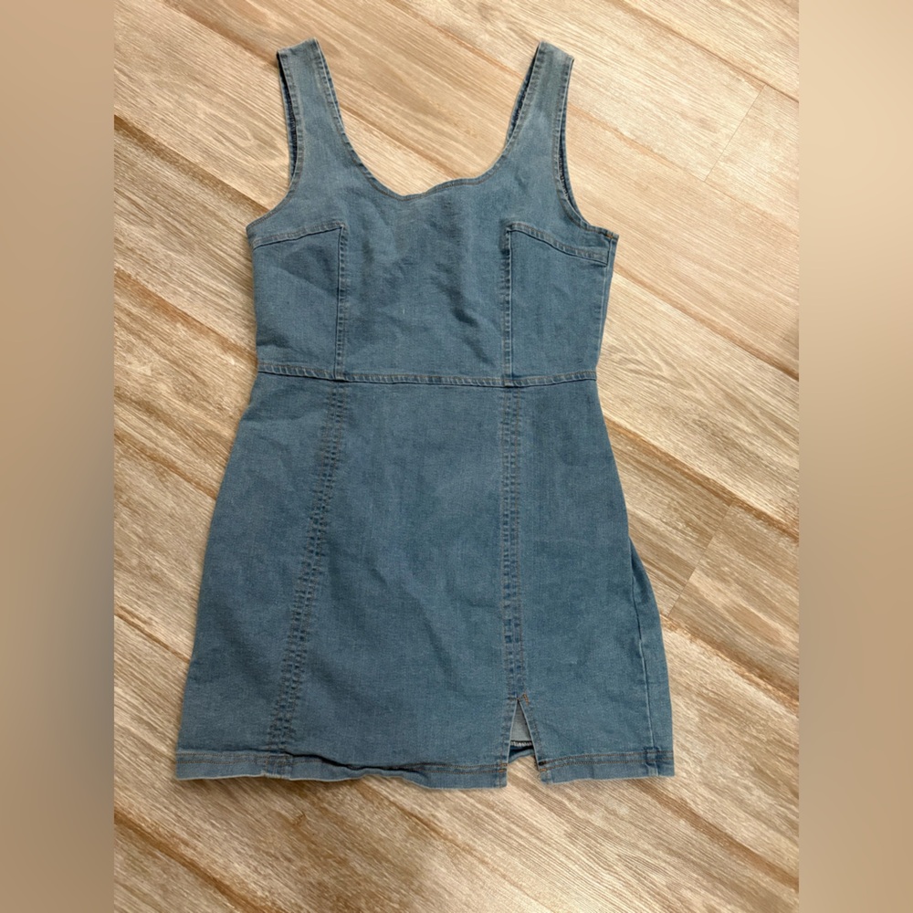 Vici Light Blue Denim Dress